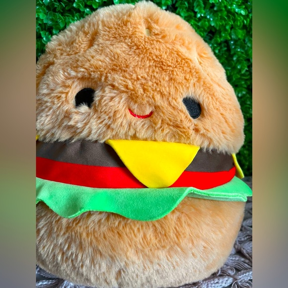 NWT Carl the Cheeseburger Fuzz A Mallow Squishmallows 12" - Picture 5 of 8